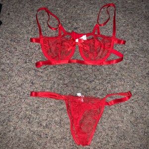 Red lingerie
